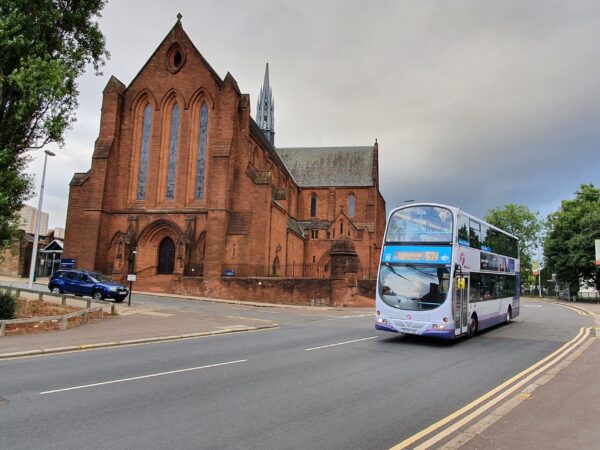SF54 TKZ Volvo B7TL First Glasgow (32615)